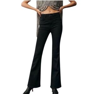 Anthropologie Pilcro The Icon Flare Jeans Black Size 27